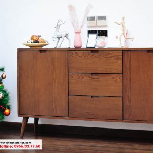 Tủ trang trí gỗ Tần bì 1.8m