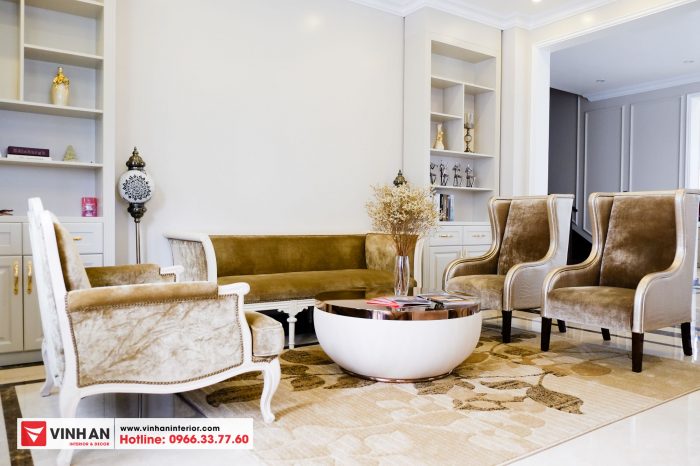 Ảnh chụp thực tế Nội thất biệt thự Song lập Paris - Vinhomes Imperia